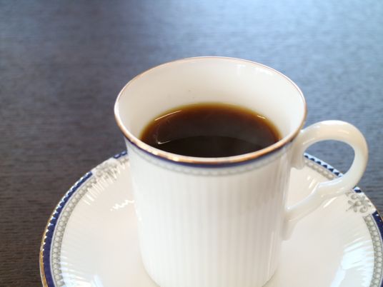 コーヒーカップのクローズアップ