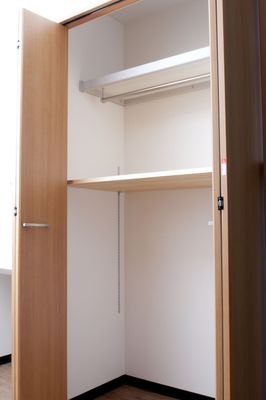 収納棚があるクローゼット