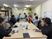 会議中の食堂  