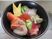 豪華な海鮮丼の料理