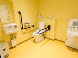 バリアフリー設計のトイレ