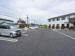 広い駐車場の光景