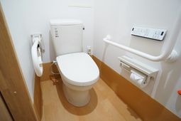 手すり付き清潔なトイレ