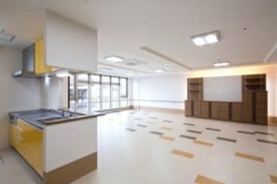 明るい共有スペース