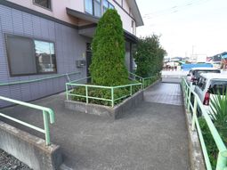 エントランス周りの緑ある景色