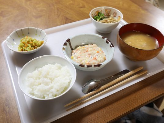 栄養満点の食事風景