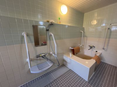 安全装備が整っている浴室
