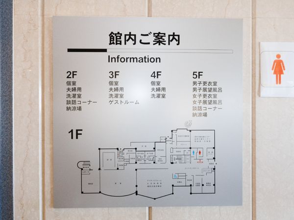 施設の案内図表示
