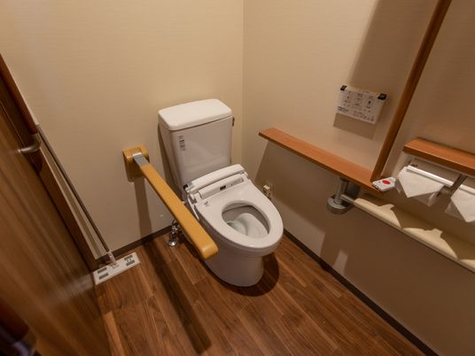 バリアフリー設計のトイレ