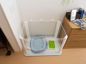 ペット用ゲート付き居室