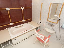 安全な浴室設備