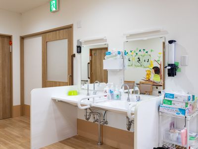 ケア施設の洗面台