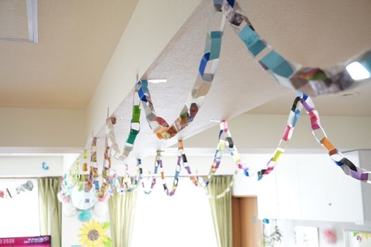 カラフルな手作り飾り