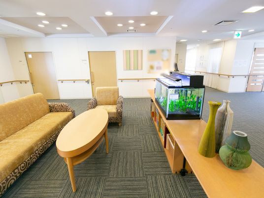 ゆったりとした休憩スペース