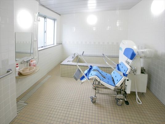 清潔な浴室設備