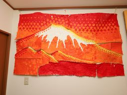 壁飾りの手作りアート