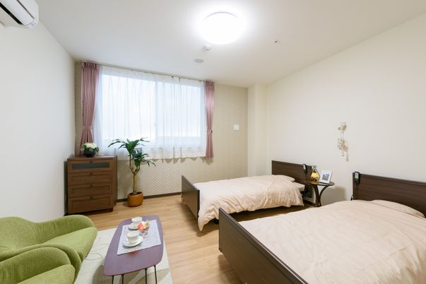 清潔感のある居室の仕事環境