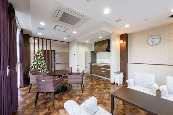 清潔な施設の居室