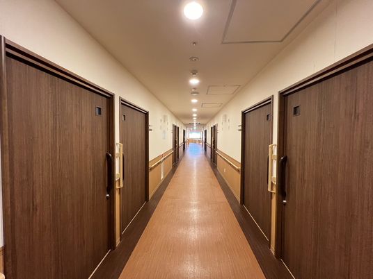 廊下の清潔感ある景観