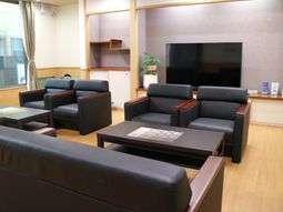 リビングのソファとテレビ