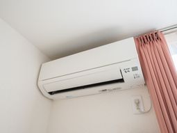 エアコンのある部屋の一角