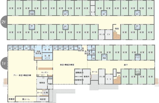 施設のフロアプラン