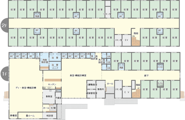 施設のフロアプラン