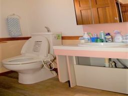 清潔なトイレと洗面台