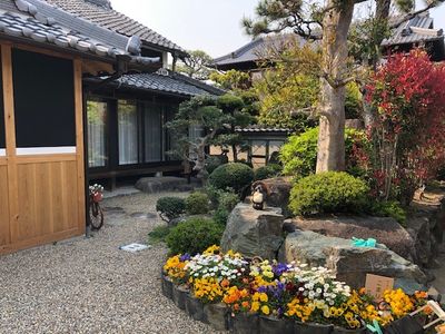 自然あふれる庭園