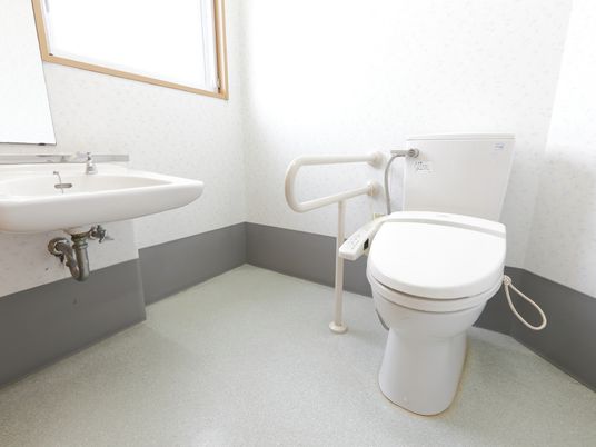 清潔なトイレ設備