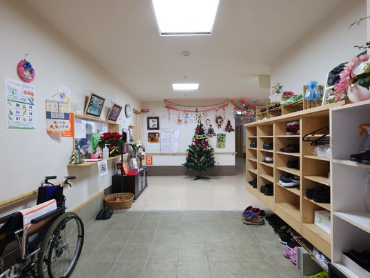 装飾された共有スペース