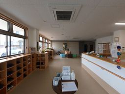 ゆったりとしたエントランス