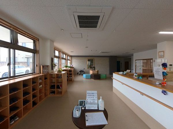 ゆったりとしたエントランス