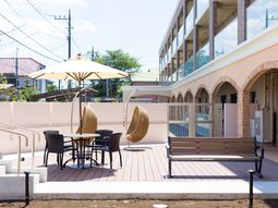 快適な屋外休憩スペース