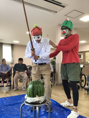 稽古中の水割りイベント