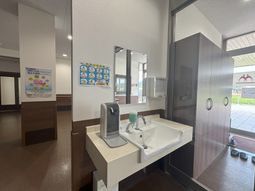 清潔な洗面台