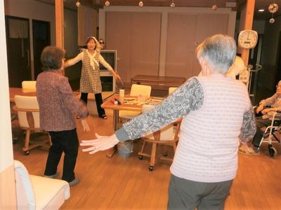 遊び心あるレクリエーションの様子