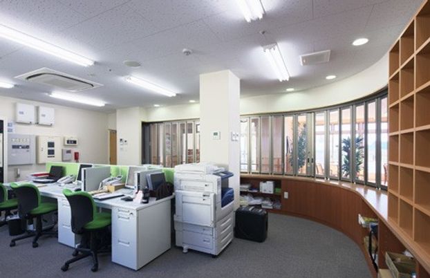 設備が整った明るい部屋