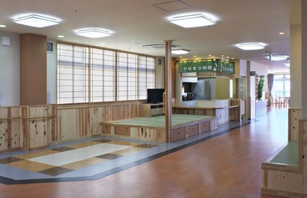 温かみのある空間内観
