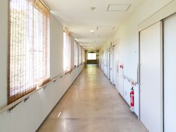 明るい廊下と採光