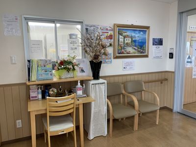 明るい雰囲気のエントランス