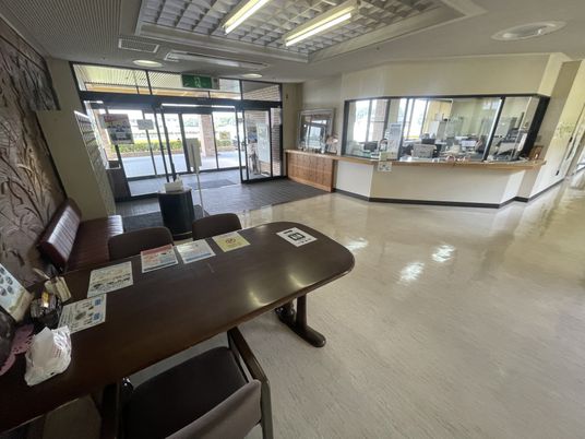 明るいエントランス