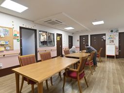 共有スペースの暖かな様子