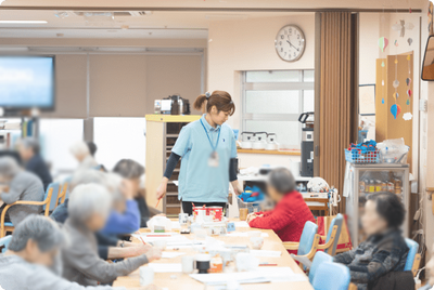 活動中の共有スペース