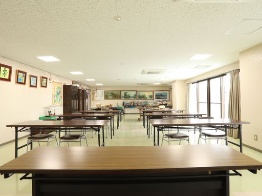 居心地のよい食堂の一角