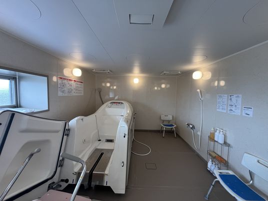 最新設備の浴室