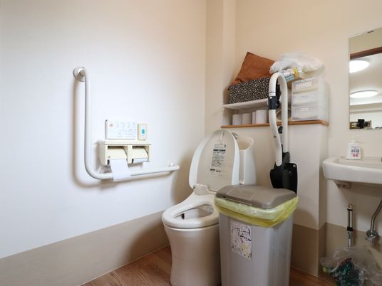 トイレに設置された手すり
