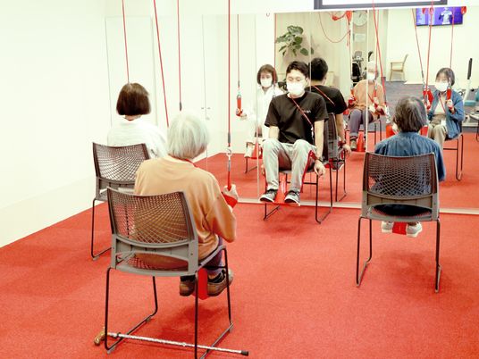 レッドカーペットの機能訓練室
