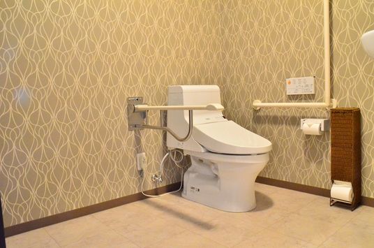 手すり付きのトイレ