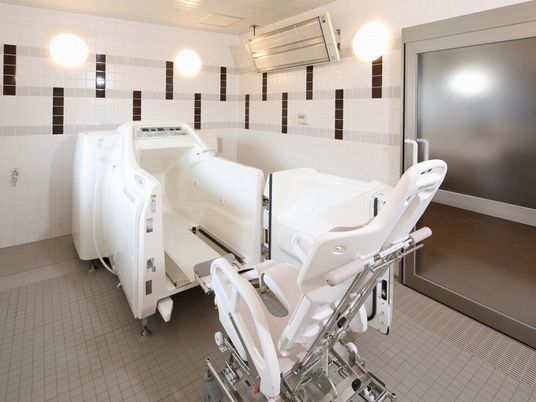 清潔な浴室設備